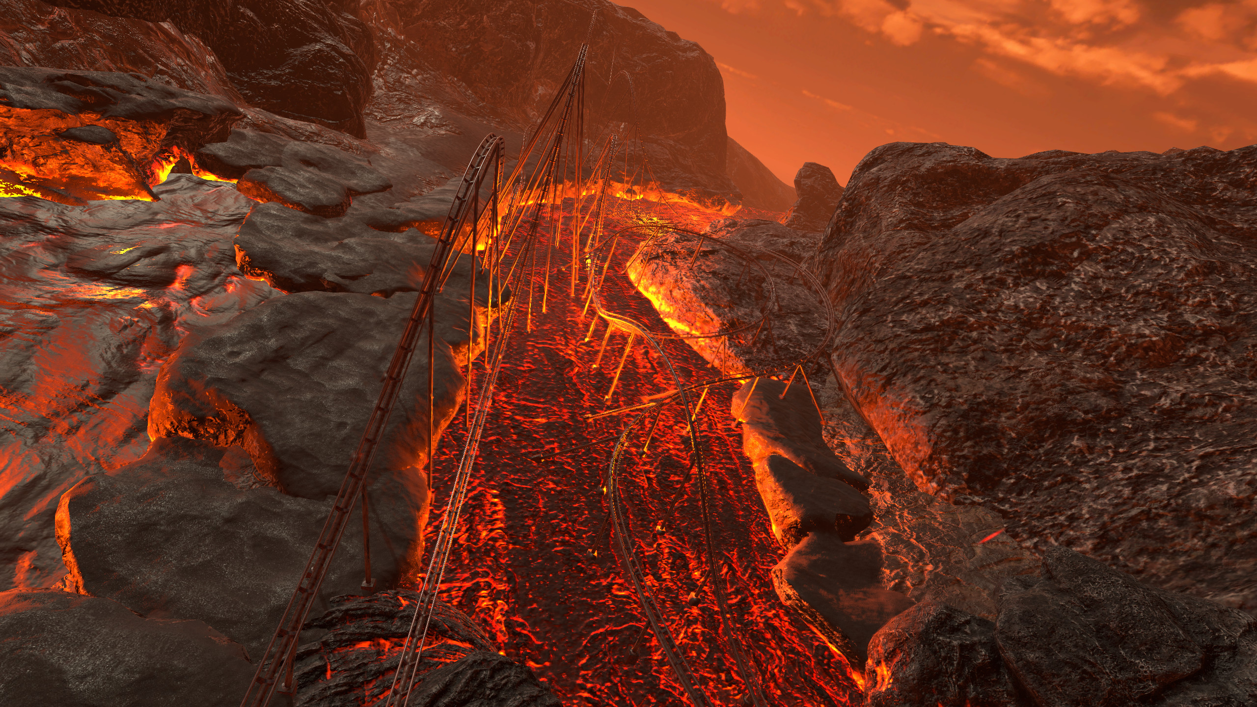 Epic Roller Coasters — Tuwhena Volcano screenshot