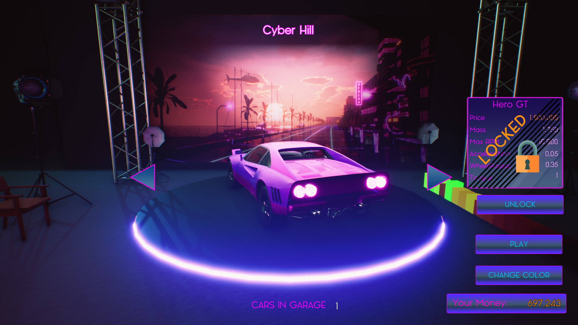 Rhythmic Retro Racer screenshot