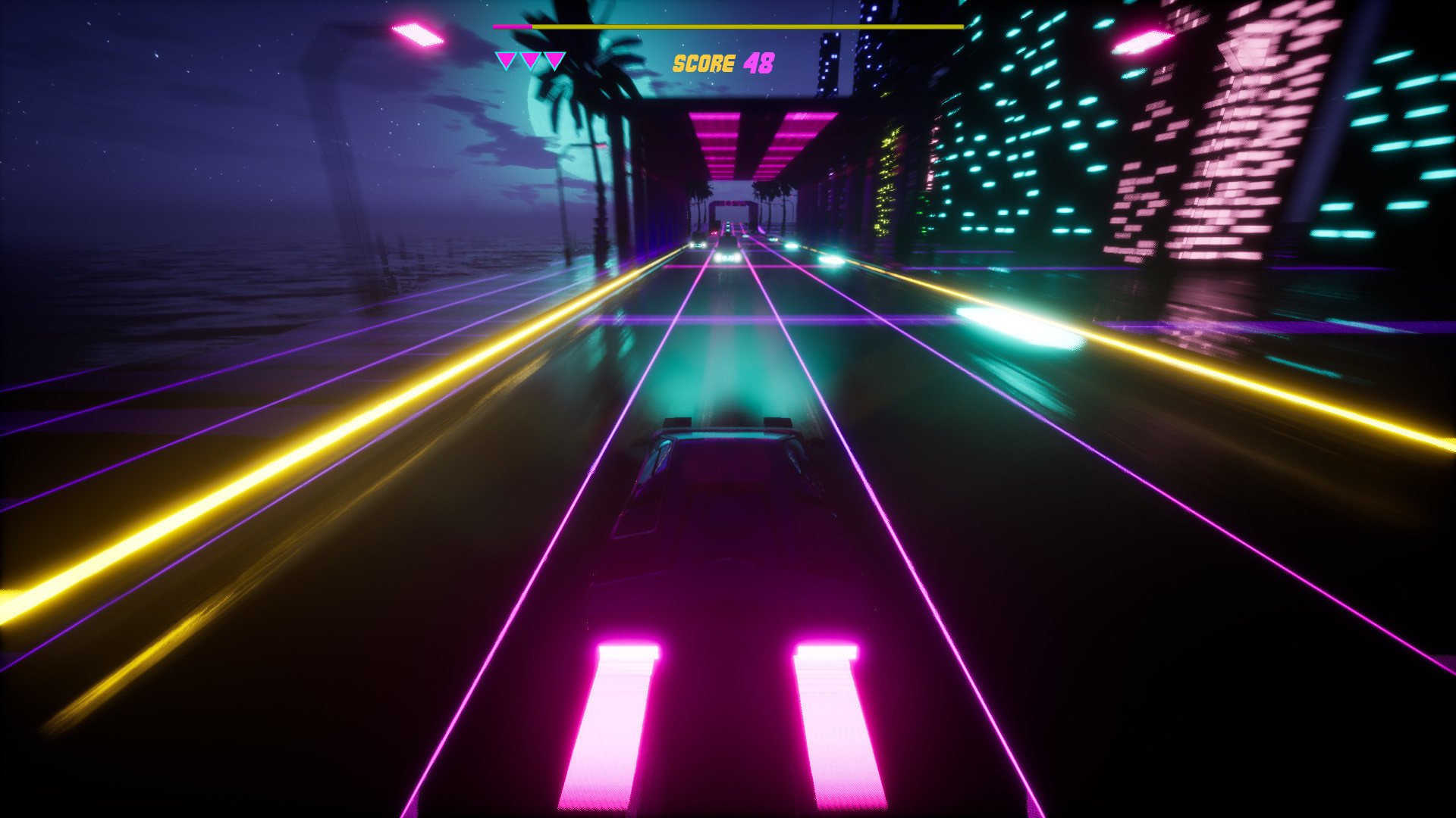 Rhythmic Retro Racer screenshot