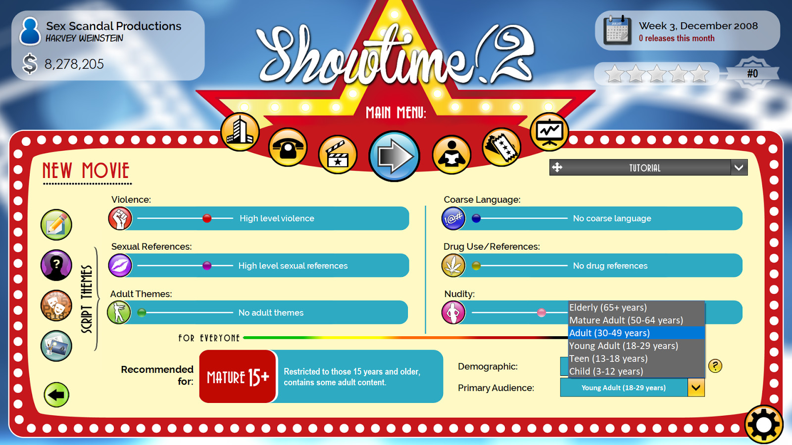 Showtime! 2 screenshot