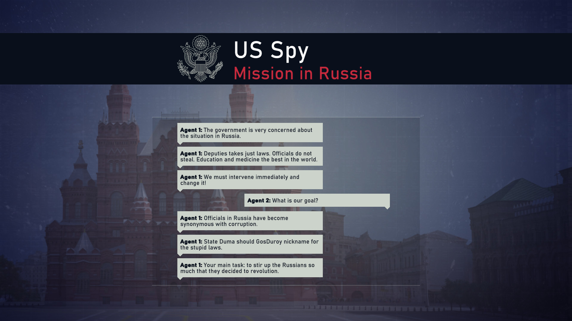 US Spy: Mission in Russia screenshot