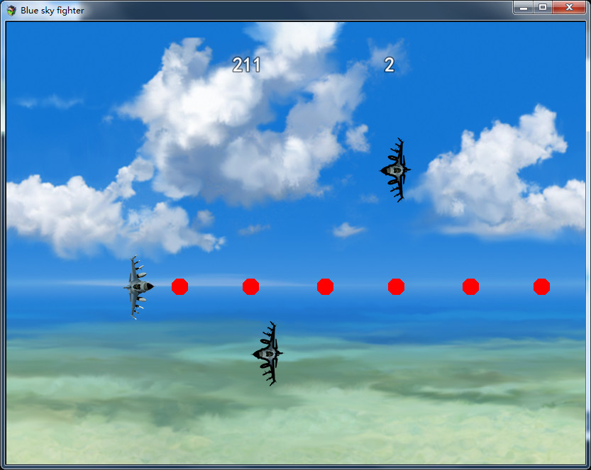 Blue sky fighter screenshot
