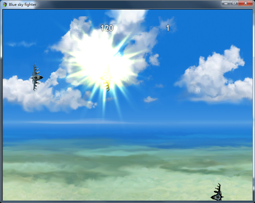 Blue sky fighter screenshot