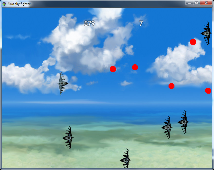 Blue sky fighter screenshot