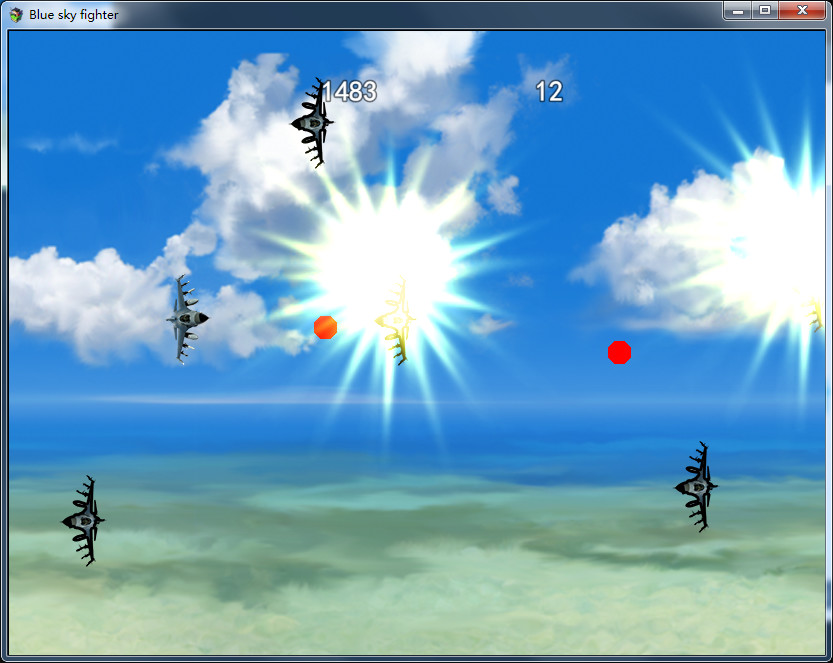 Blue sky fighter screenshot