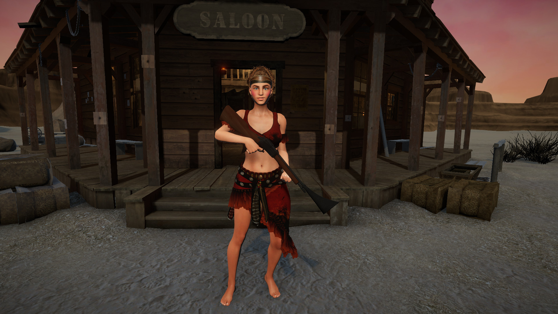 Wild west for 3D Visual Novel Maker screenshot