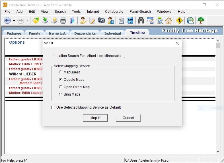 Family Tree Heritage Gold screenshot