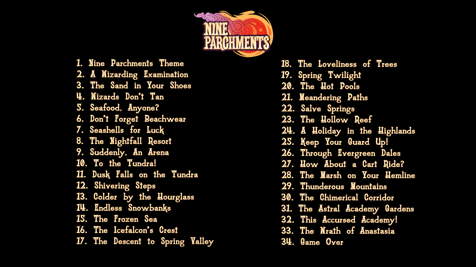Nine Parchments Soundtrack screenshot