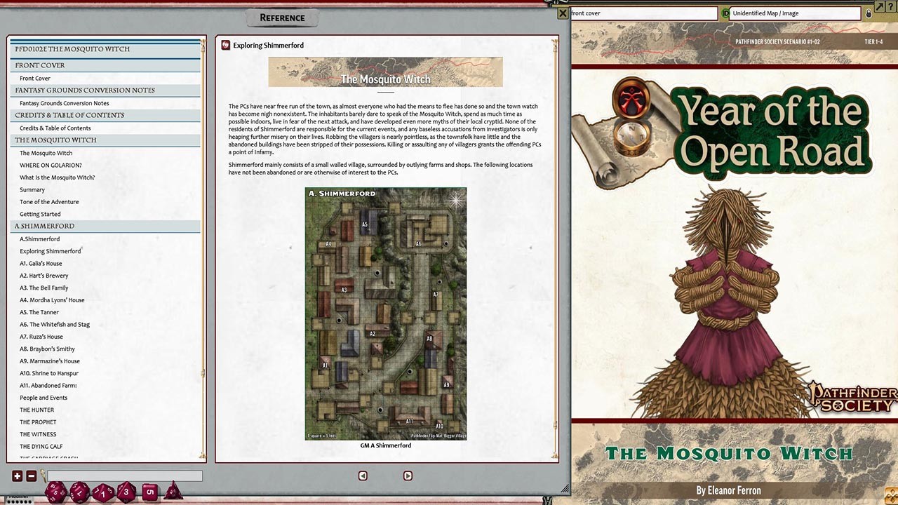 Pathfinder 2 RPG - Pathfinder Society Scenario #1-02: The Mosquito Witch screenshot