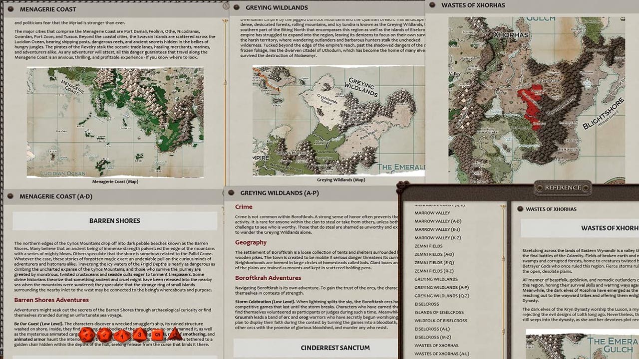 Fantasy Grounds - D&D Explorer's Guide to Wildemount screenshot