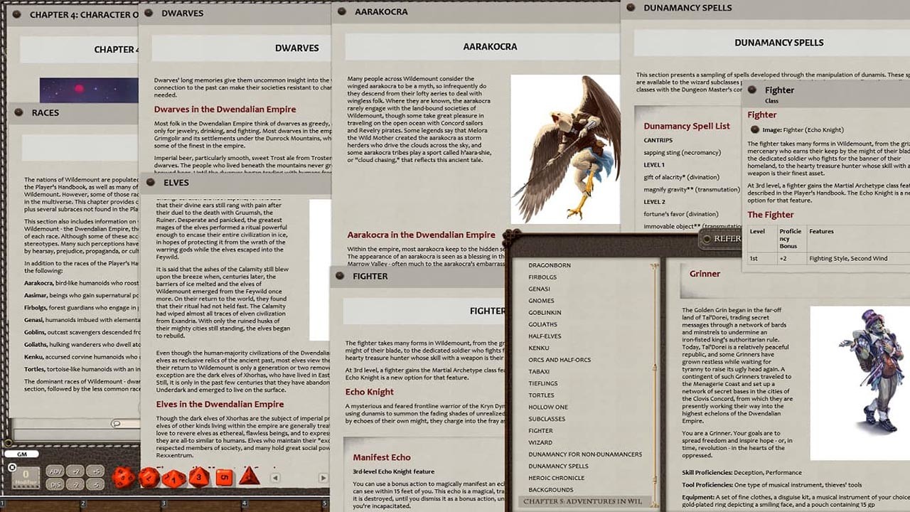 Fantasy Grounds - D&D Explorer's Guide to Wildemount screenshot