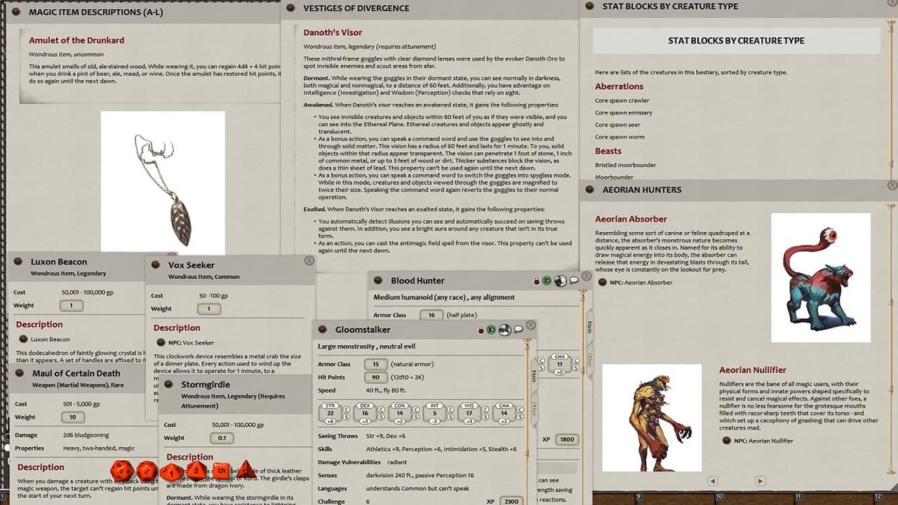 Fantasy Grounds - D&D Explorer's Guide to Wildemount screenshot