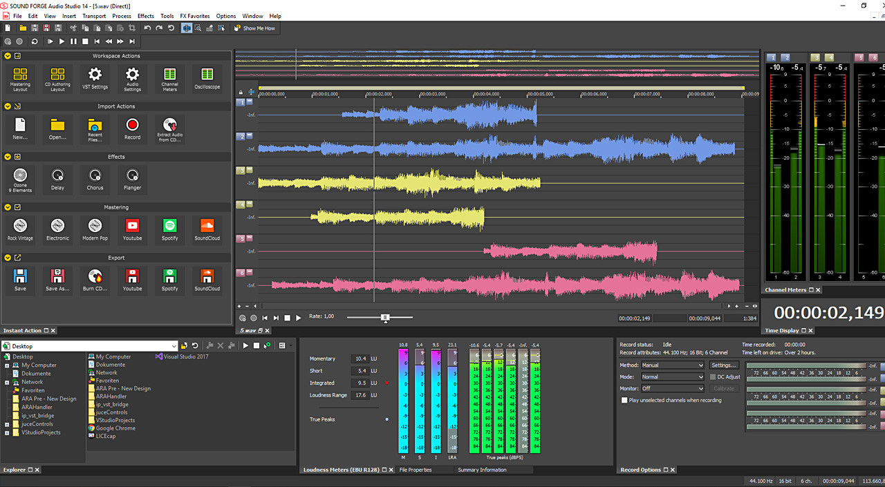 SOUND FORGE Audio Studio 14 Steam Edition screenshot