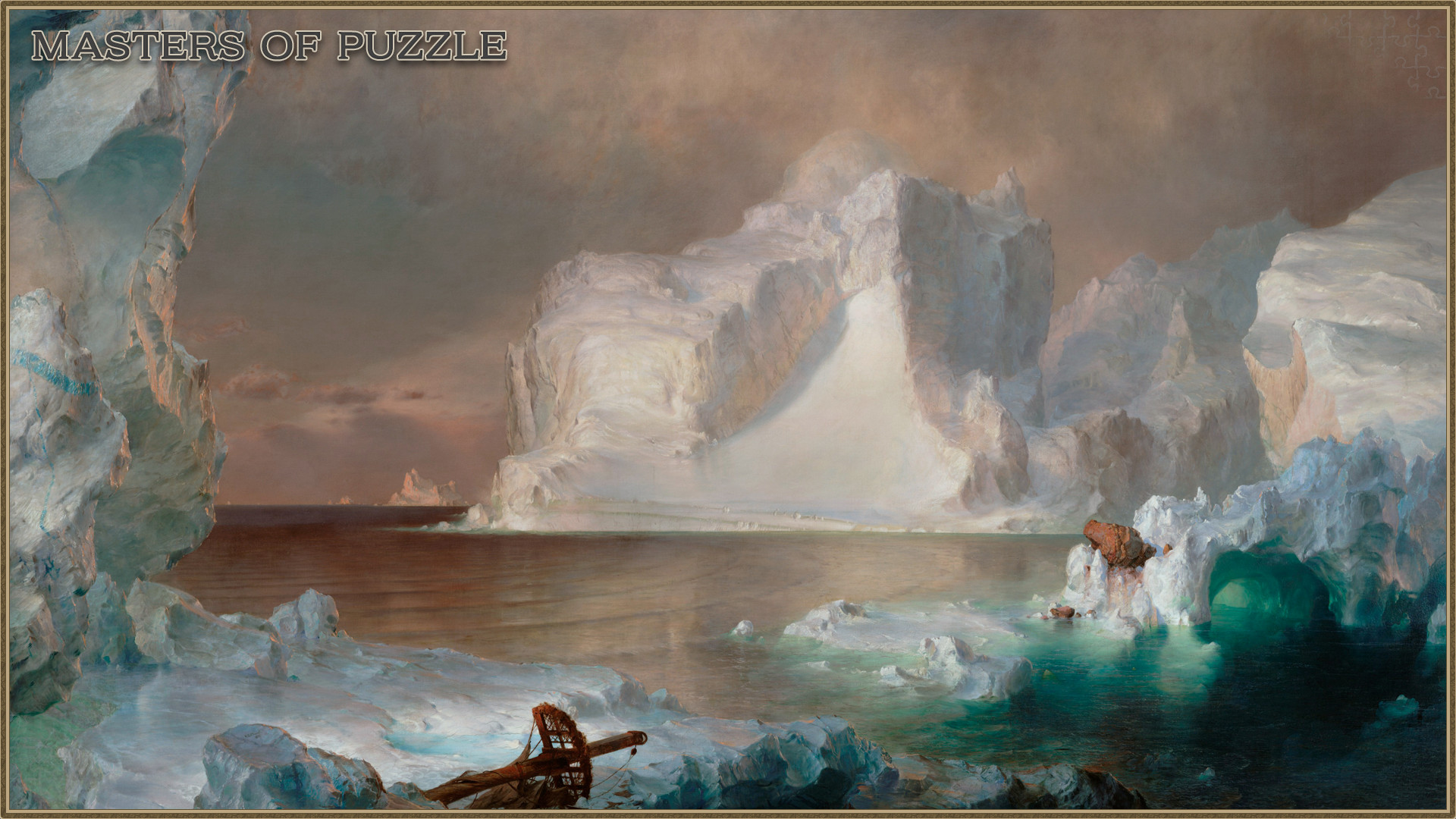 Masters of Puzzle - The Icebergs by F. E. Church screenshot