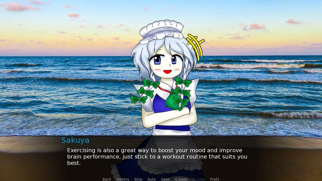 Sakuya Izayoi Gives You Advice And Dabs screenshot