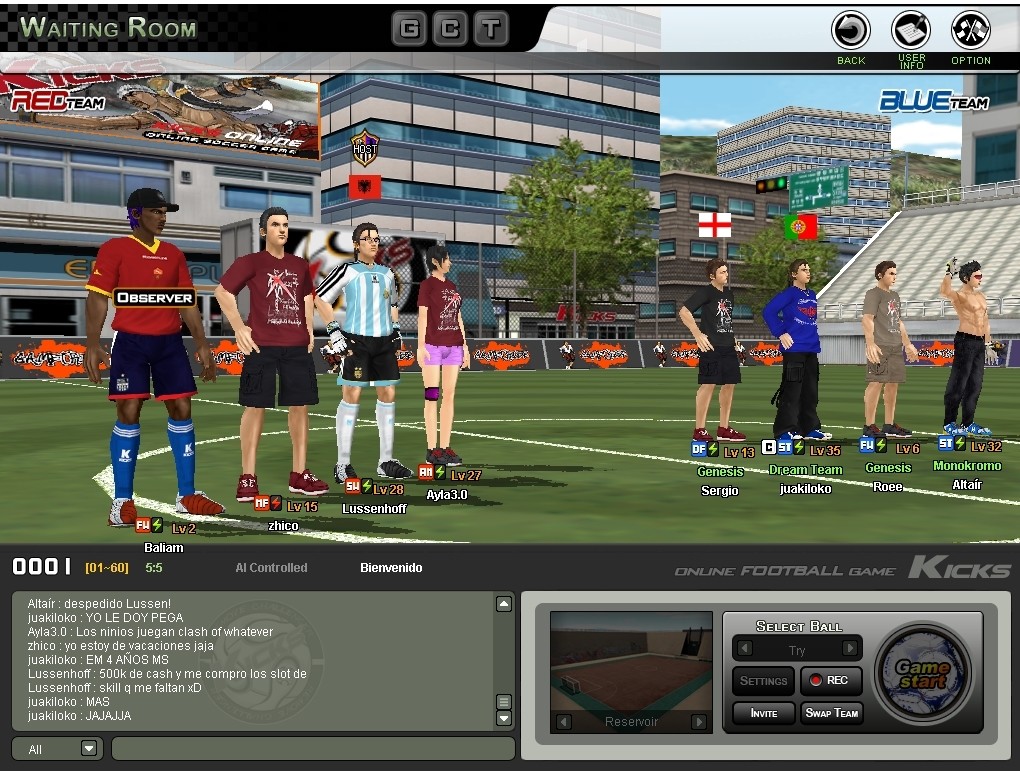 Kicks Online screenshot