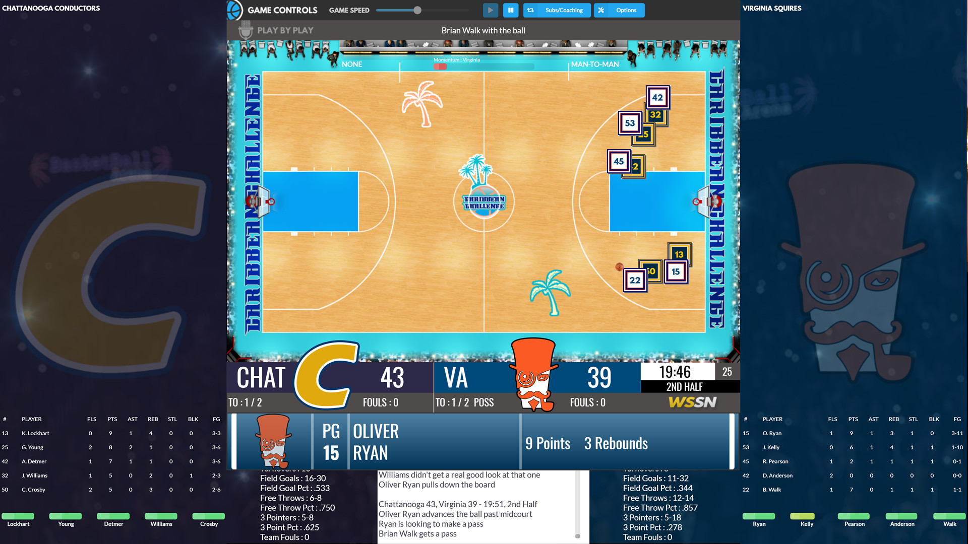 Draft Day Sports: College Basketball 2020 screenshot