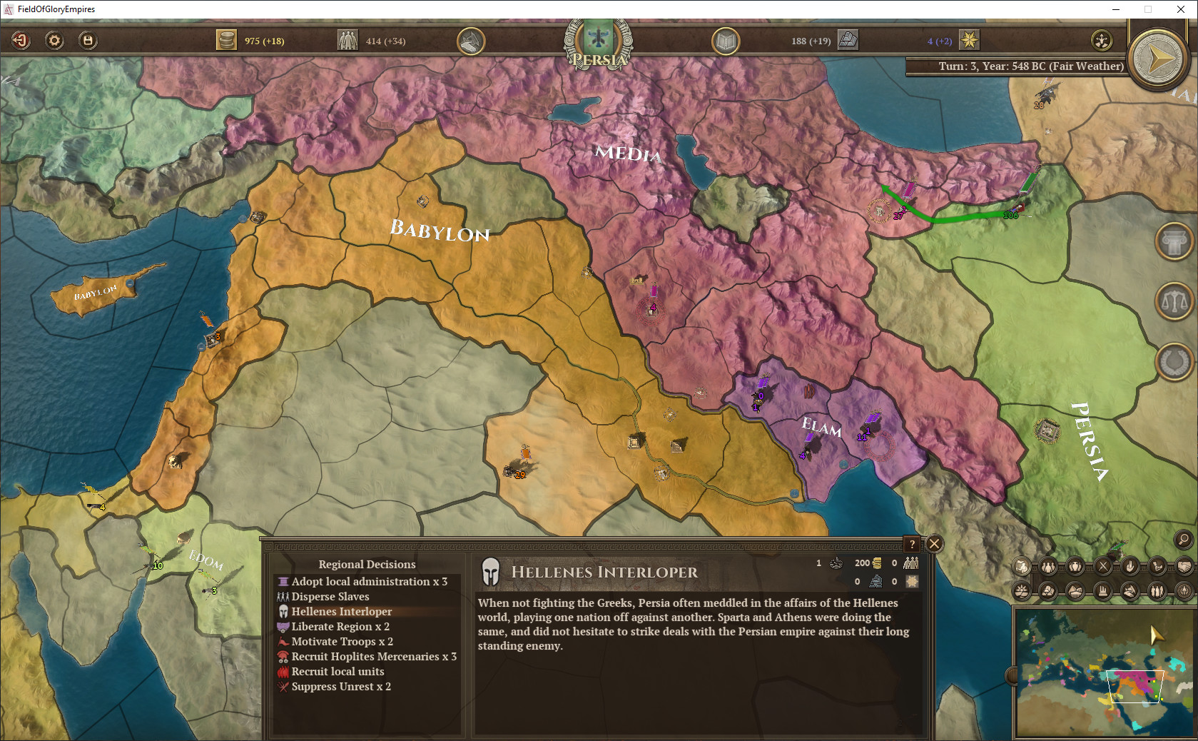 Field of Glory: Empires - Persia 550 - 330 BCE screenshot