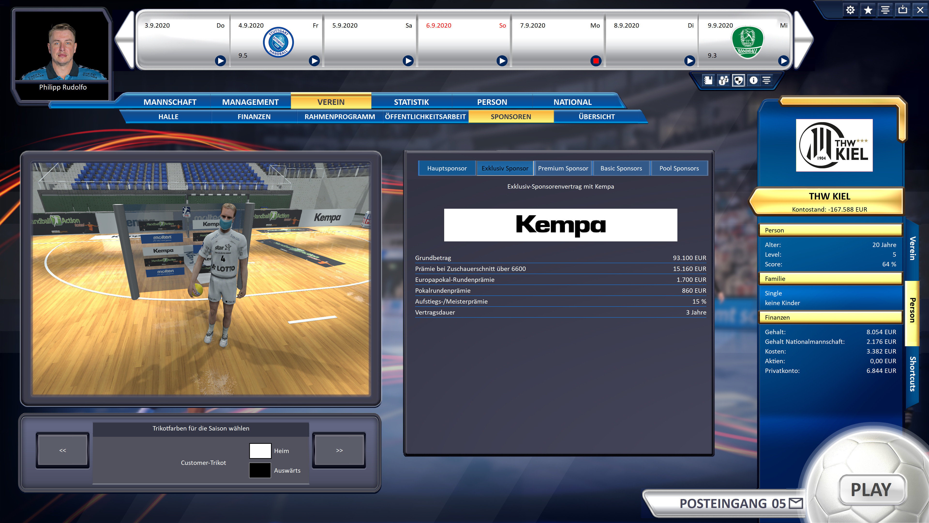 Handball Manager 2021 screenshot