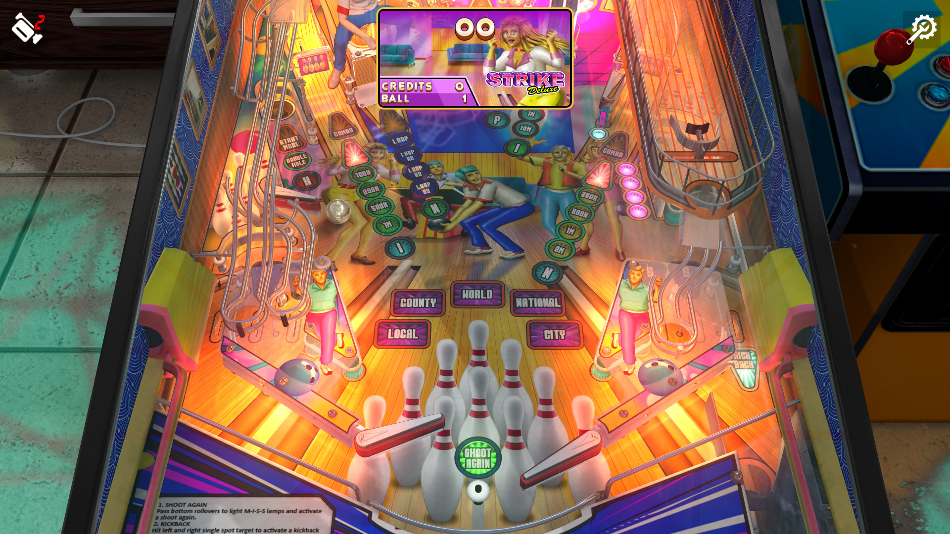 Zaccaria Pinball - Strike Deluxe Pinball Table screenshot