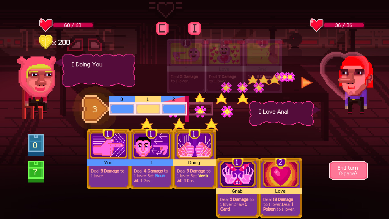 Fight with love - deckbuilder datingsim screenshot