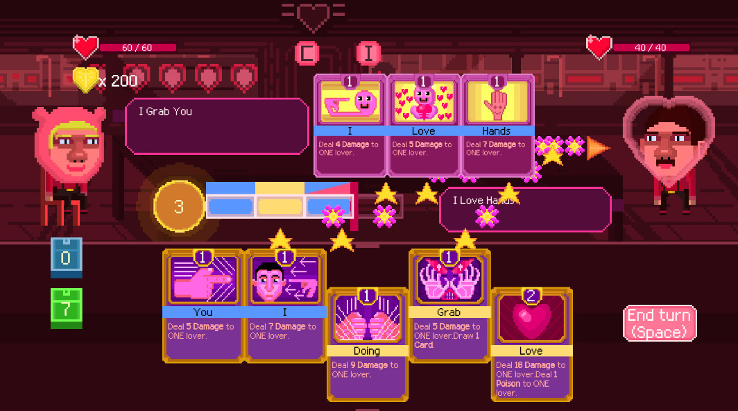 Fight with love - deckbuilder datingsim screenshot