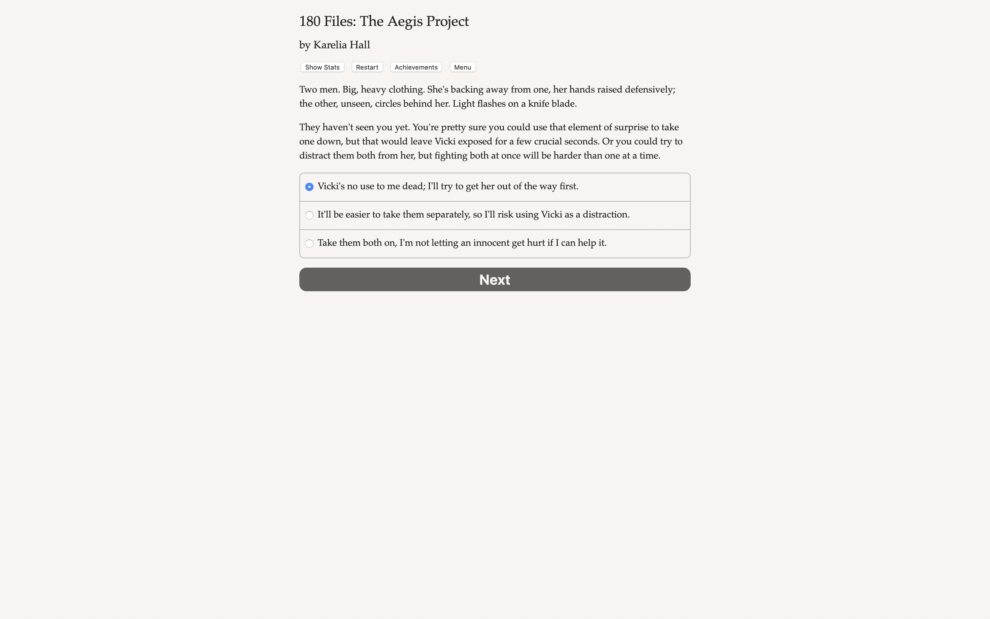 180 Files: The Aegis Project screenshot