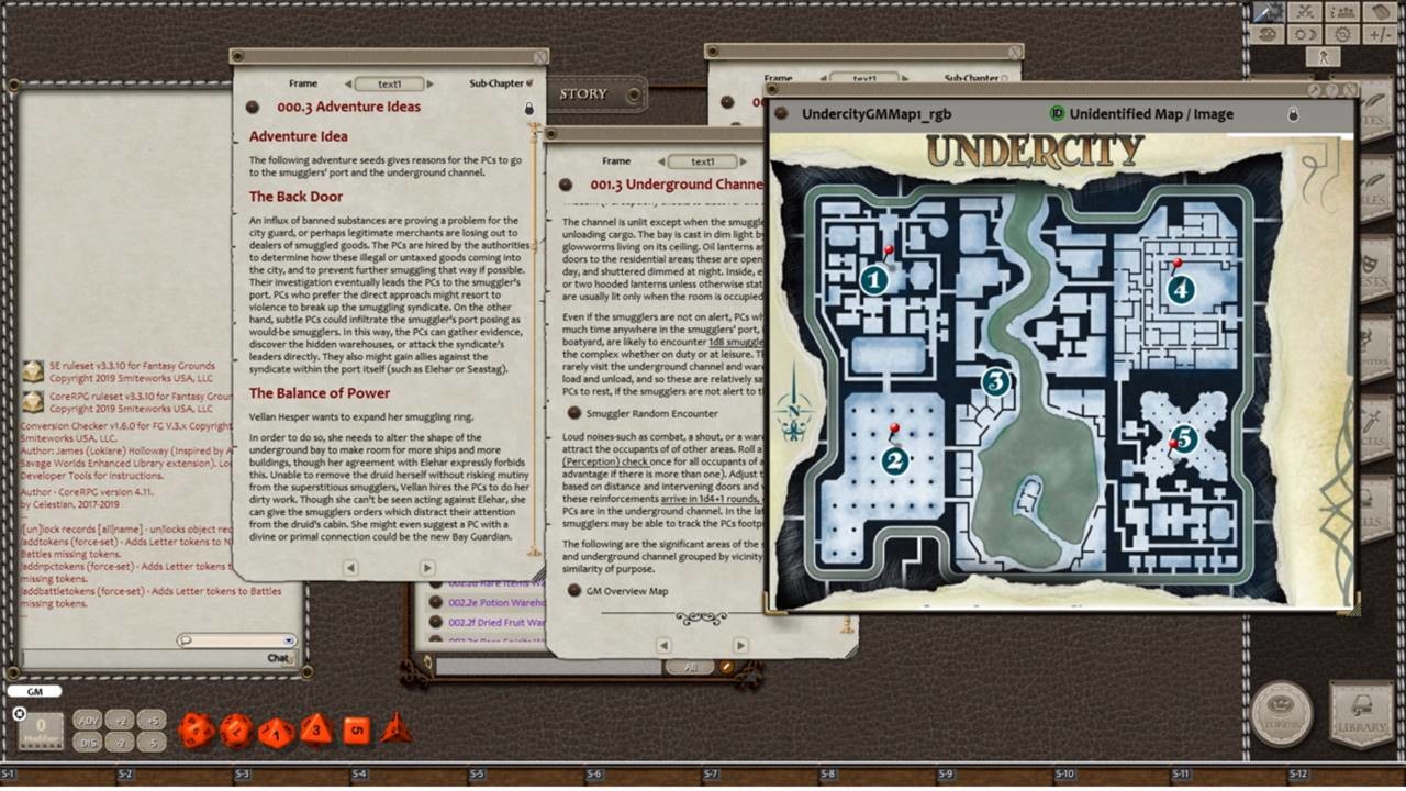 Fantasy Grounds - Smuggler's Port of the Undercity screenshot