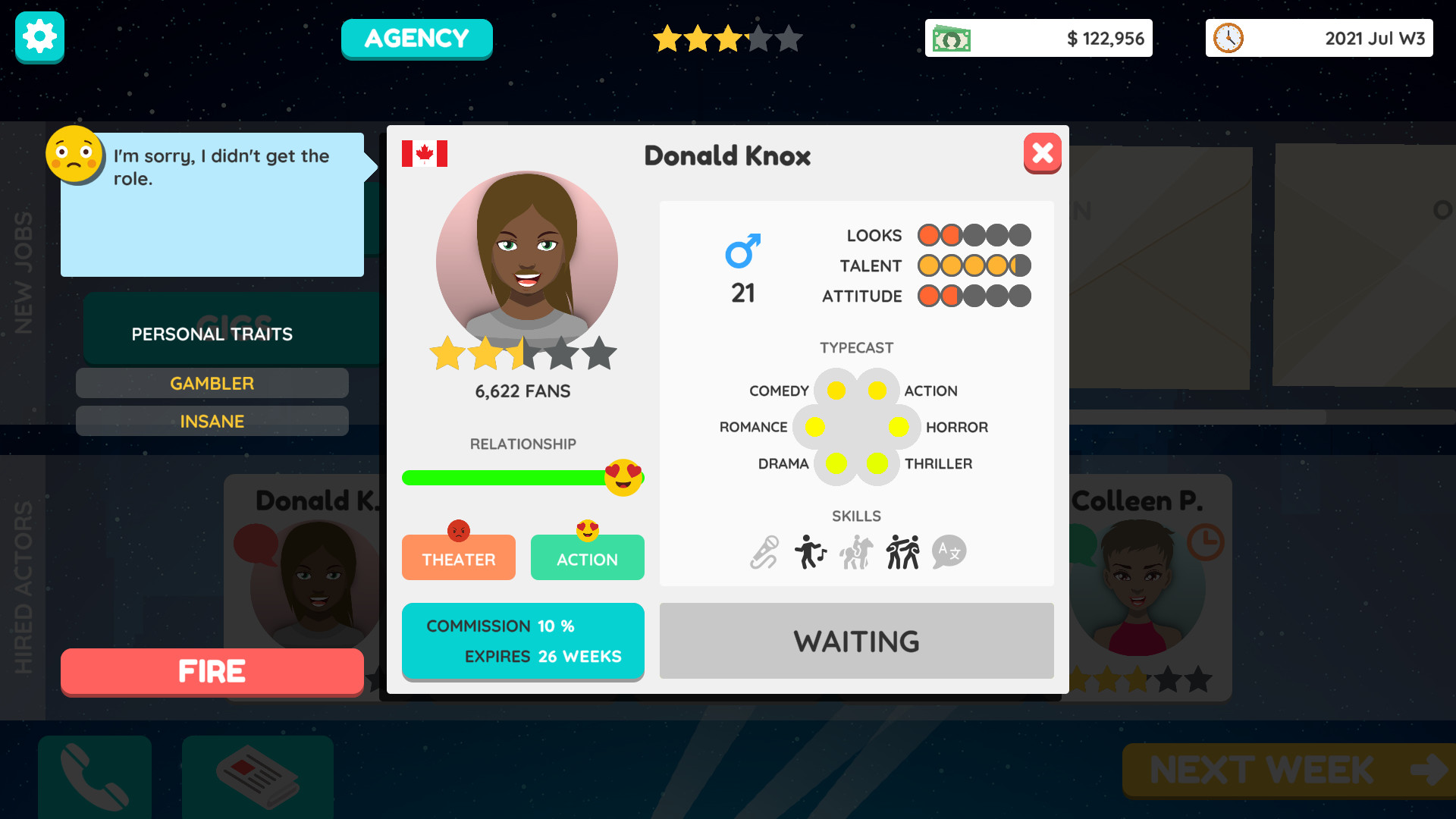 Actor Tycoon 2 screenshot