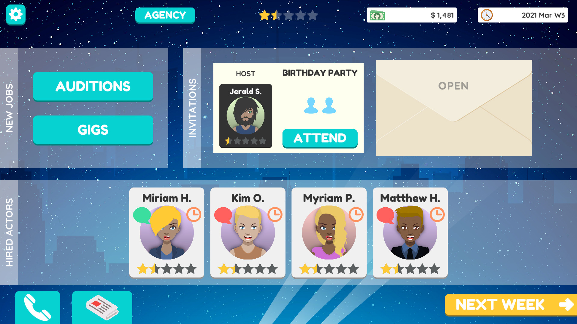 Actor Tycoon 2 screenshot