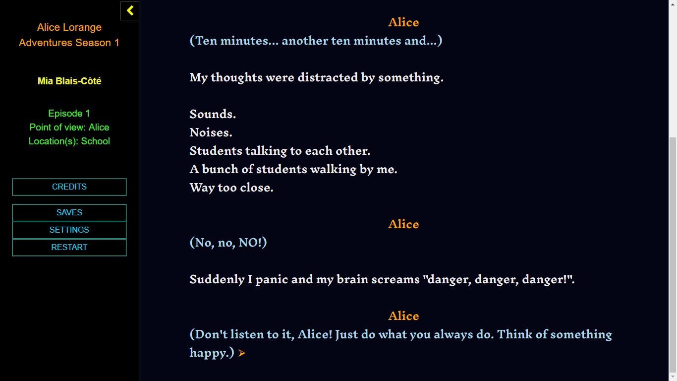 Alice Lorange Adventures Season 1 screenshot