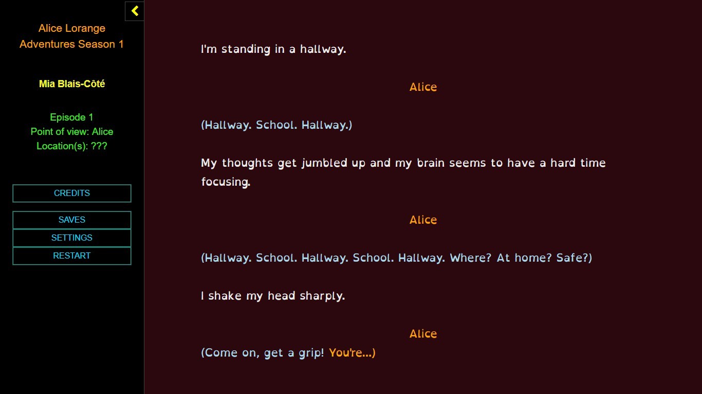 Alice Lorange Adventures Season 1 screenshot