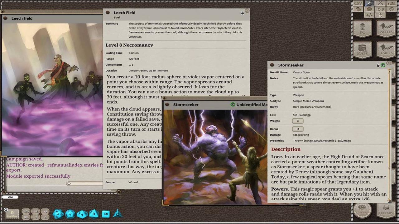 Fantasy Grounds - Scarred Lands Player's Guide screenshot