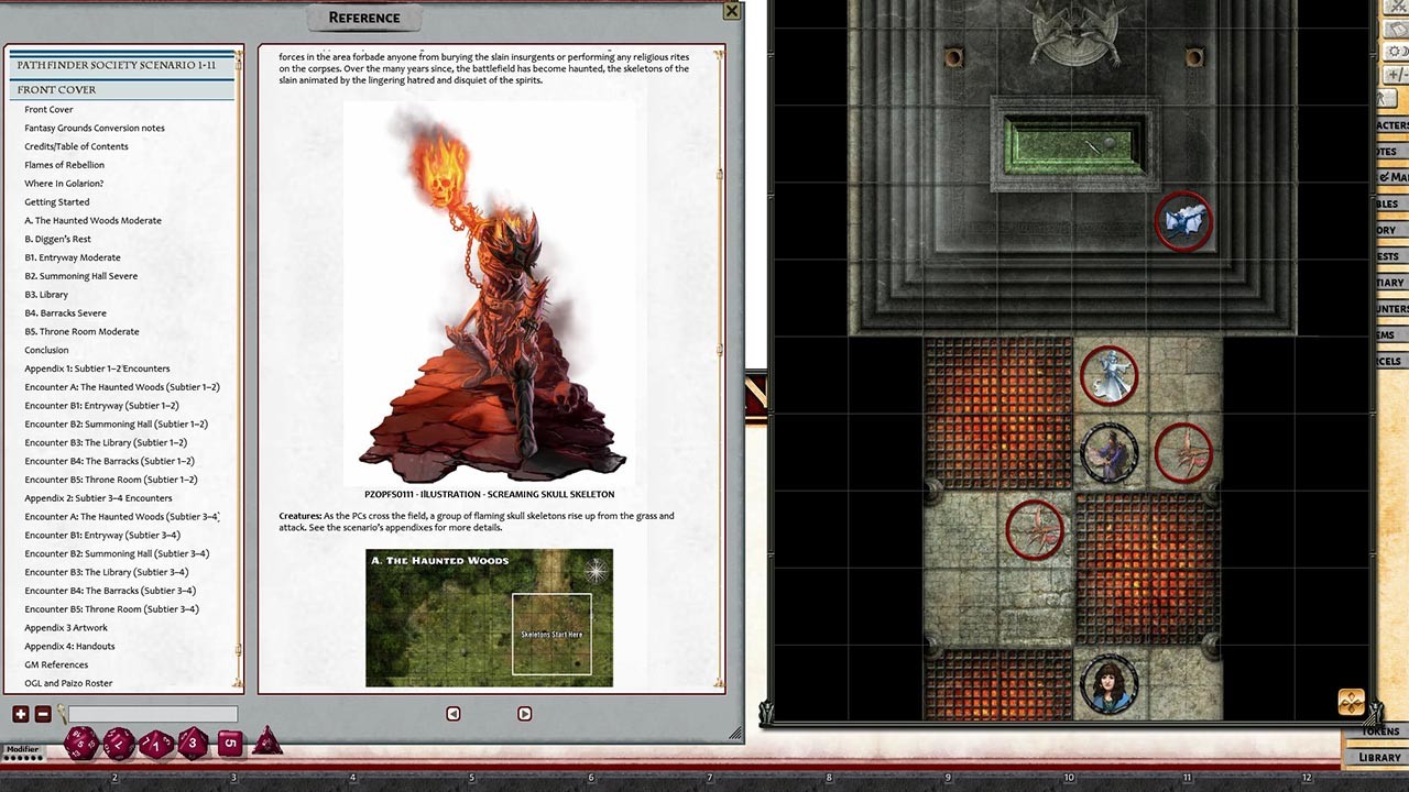 Fantasy Grounds - Pathfinder RPG - Pathfinder Society Scenario #1-11: Flames of Rebellion screenshot