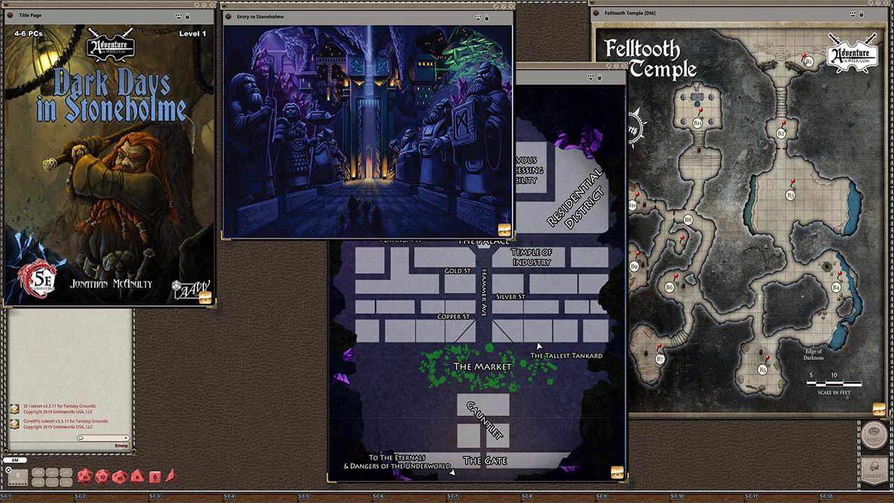 Fantasy Grounds - U01: Dark Days in Stoneholme screenshot