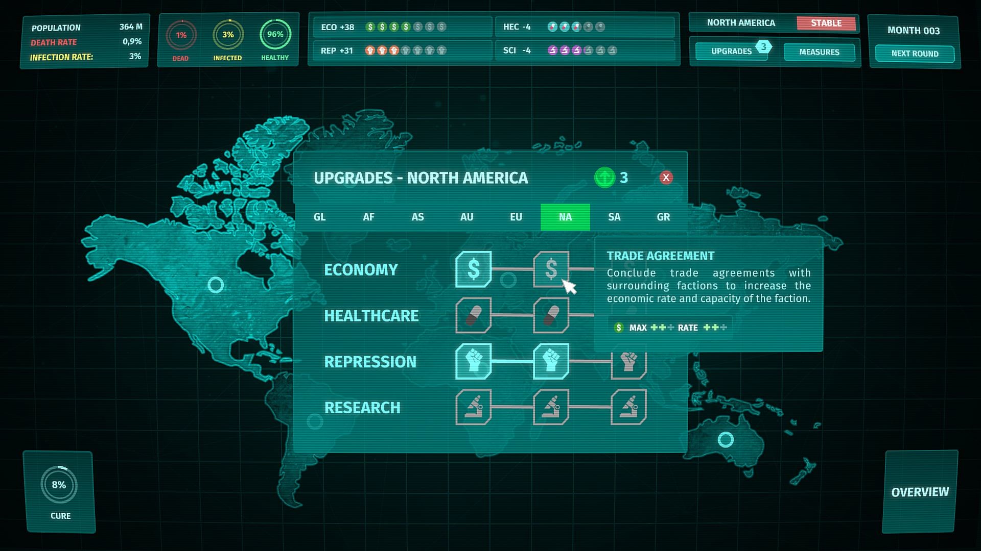 Corona Simulator screenshot