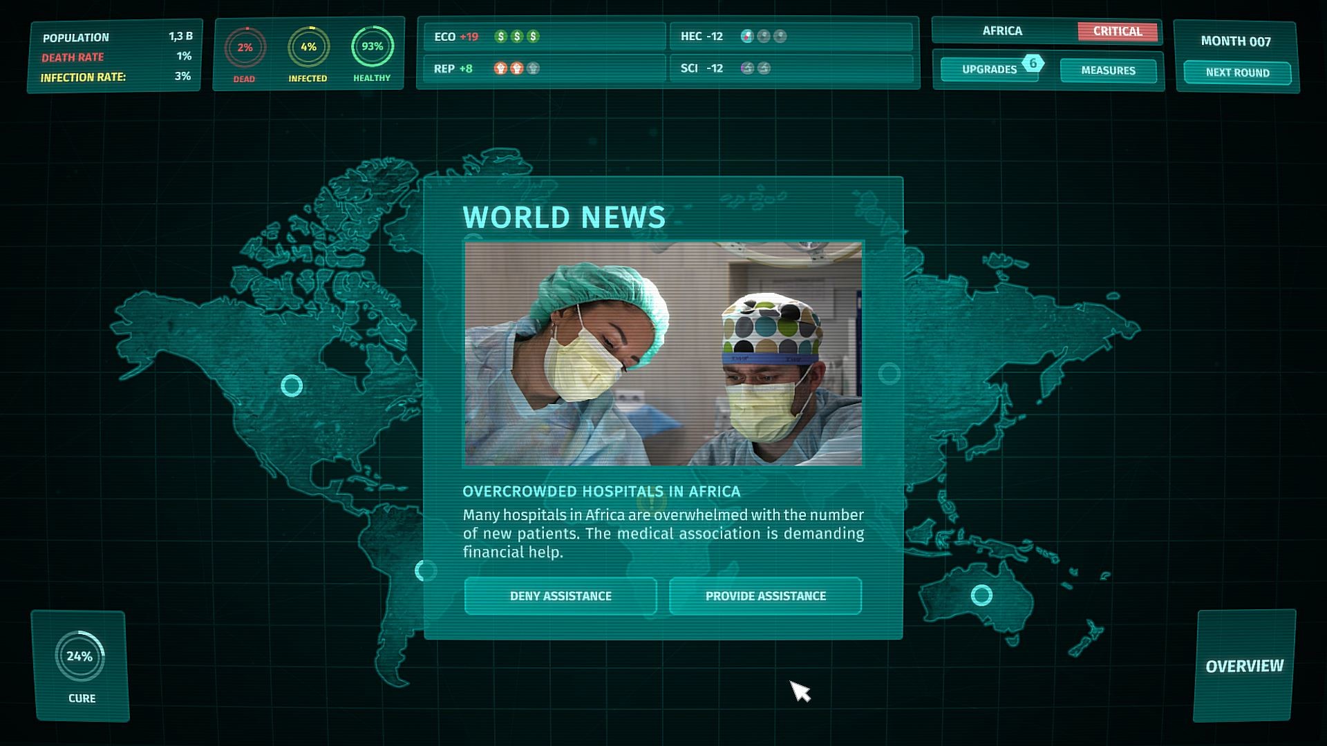 Corona Simulator screenshot