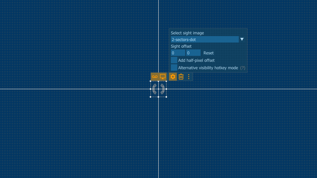 custom crosshair overlay