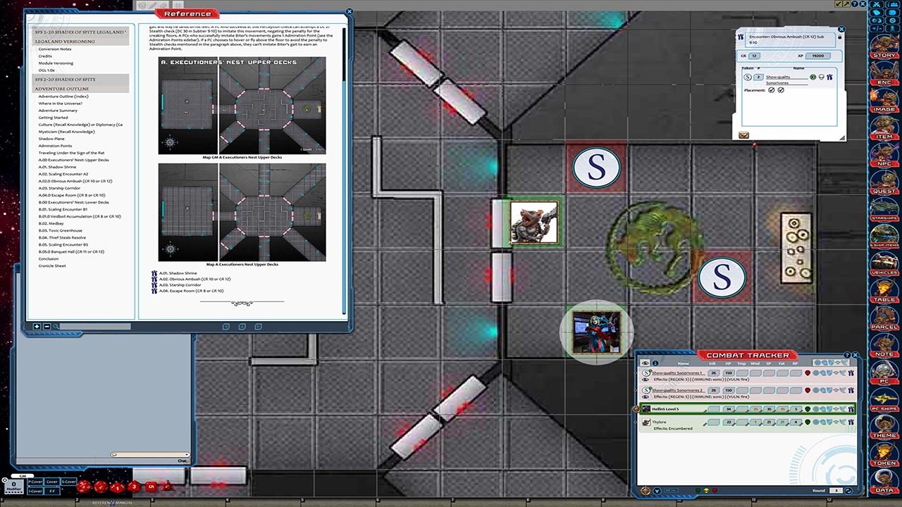 Fantasy Grounds - Starfinder RPG - Starfinder Society Scenario #2-20: Shades of Spite screenshot