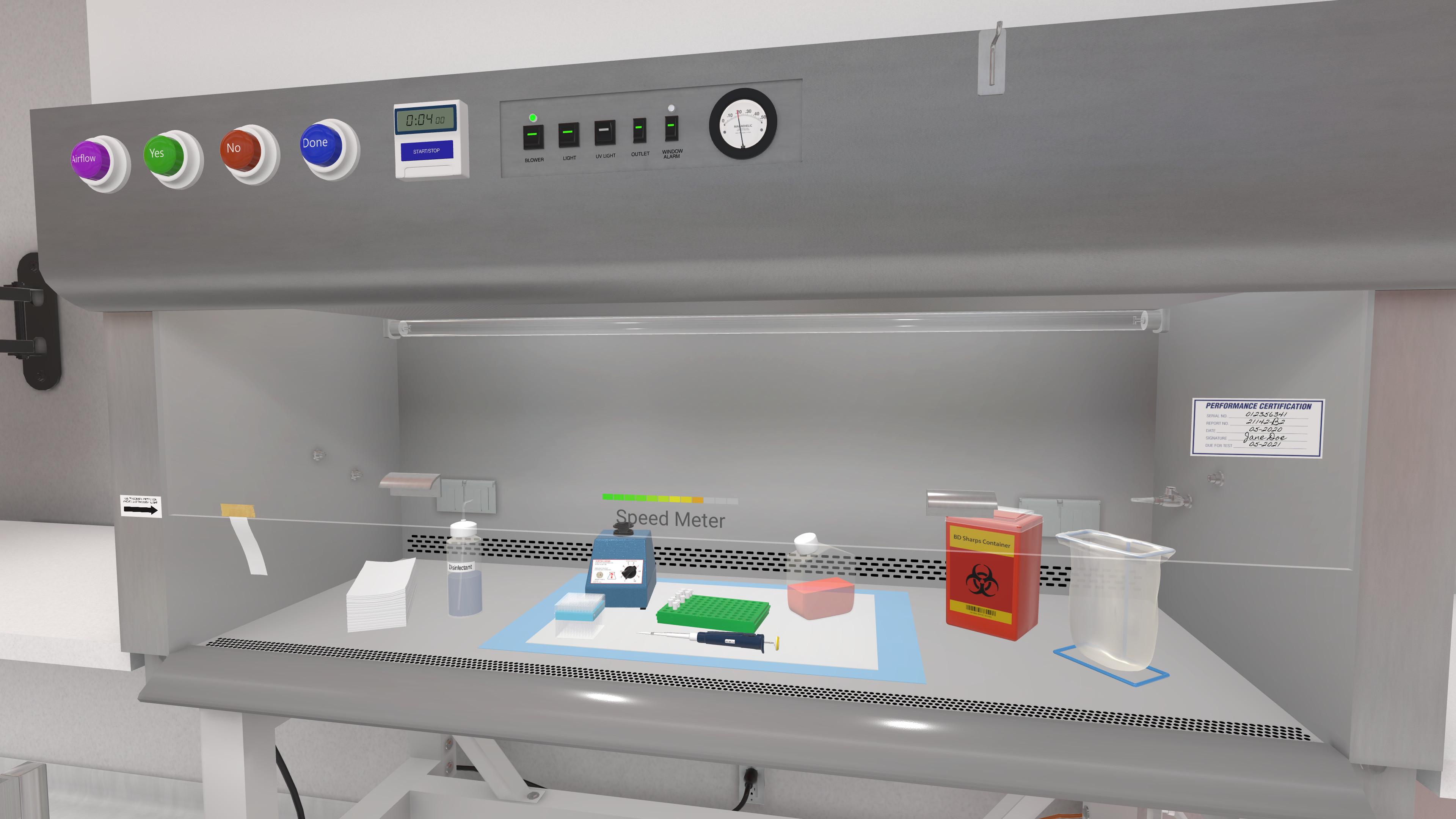 LabTrainingVR: Biosafety Cabinet Edition screenshot