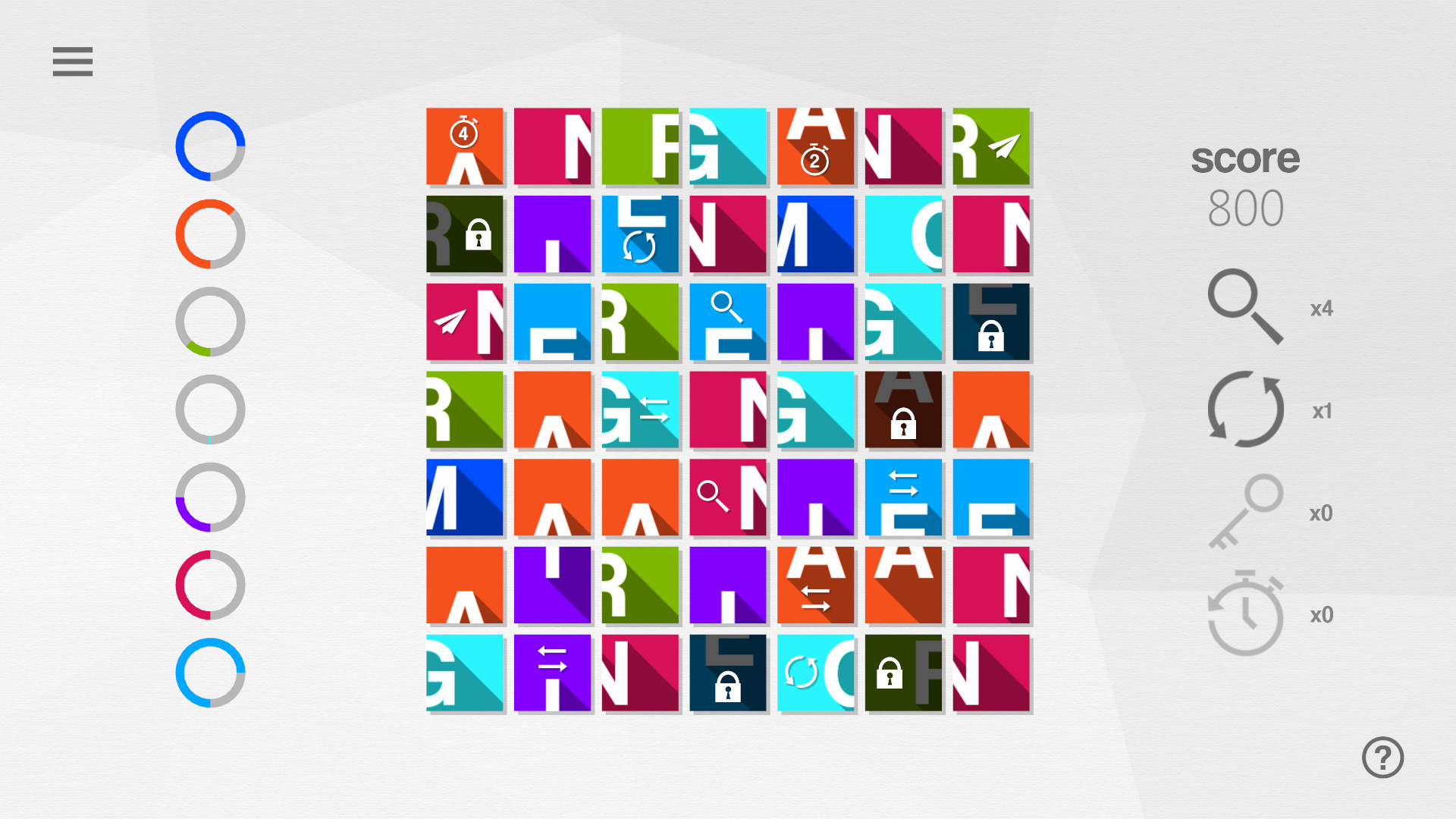 Anagrams screenshot