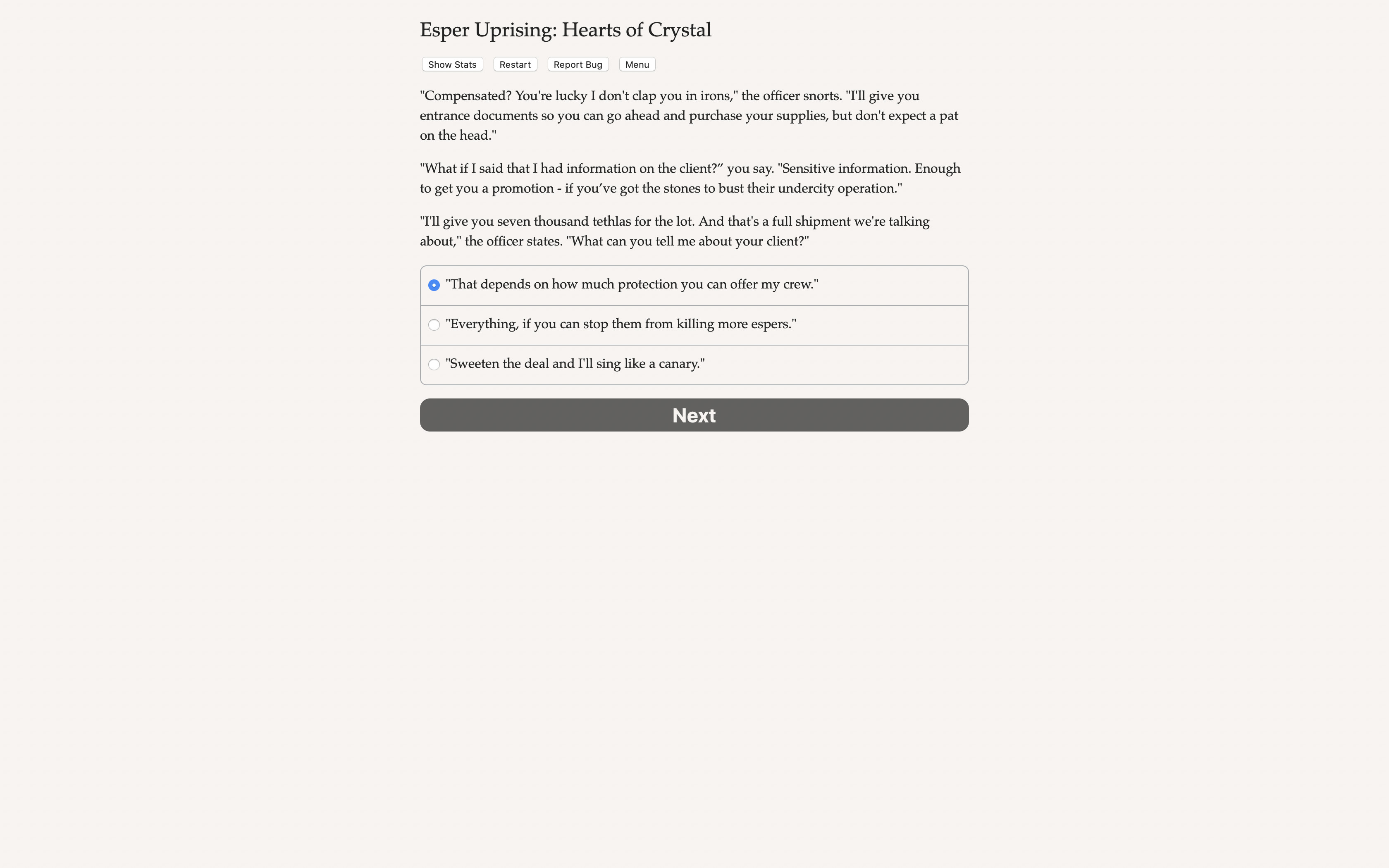Esper Uprising: Hearts of Crystal screenshot