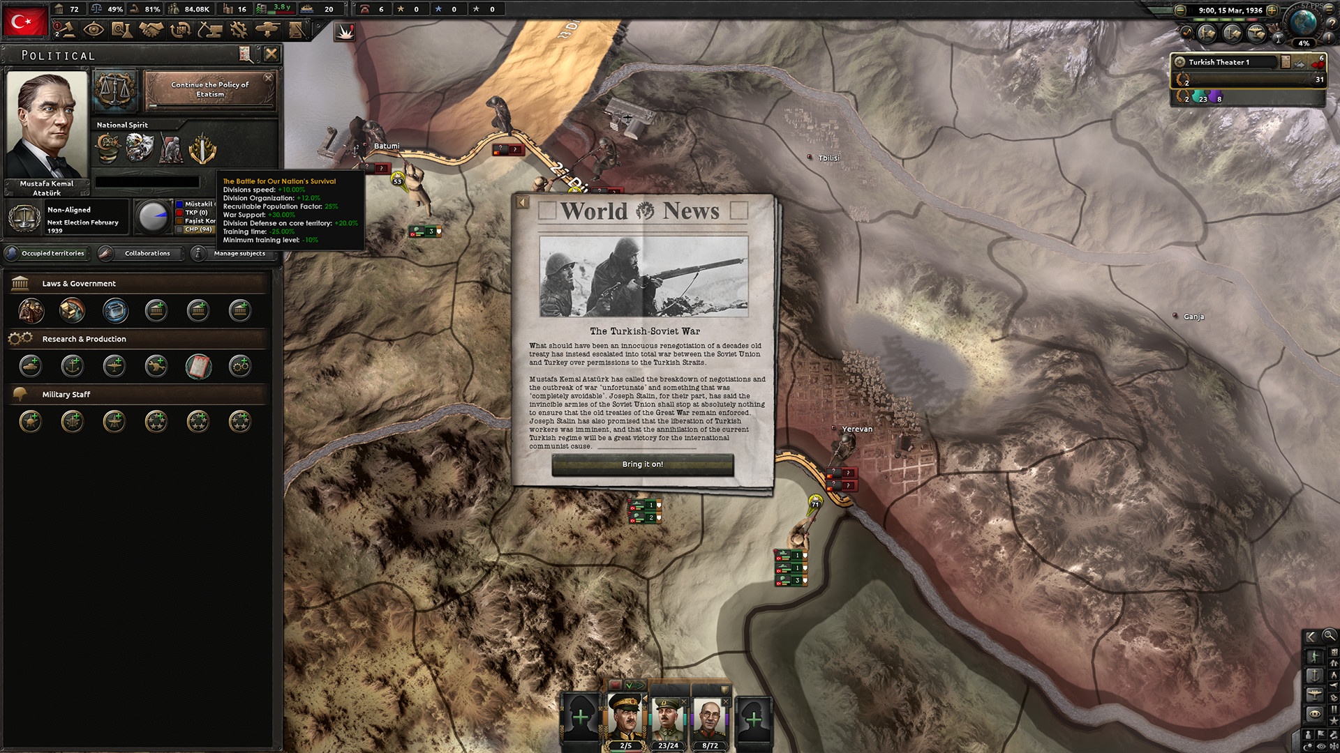 Expansion - Hearts of Iron IV: Battle for the Bosporus screenshot