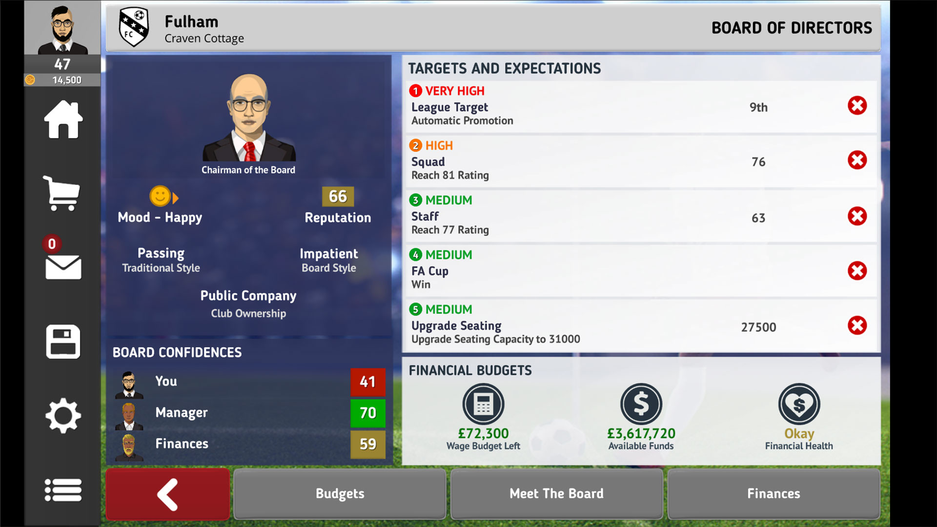 Club Soccer Director 2021 screenshot