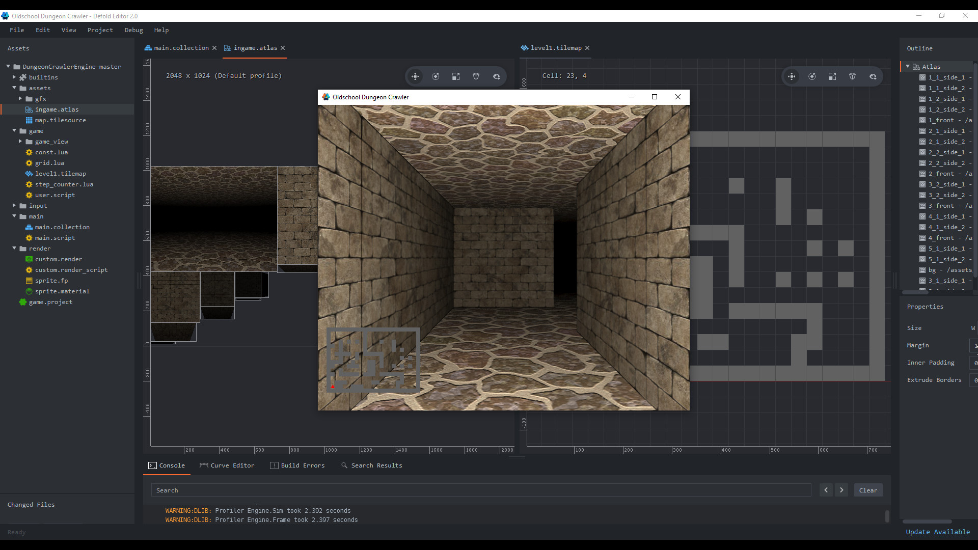 Defold screenshot