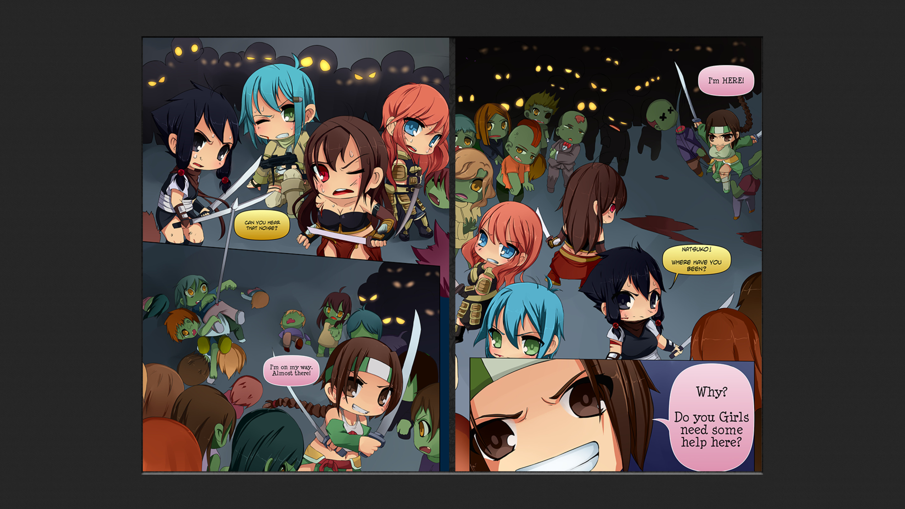 Chibi Wars Kinetic Novel screenshot