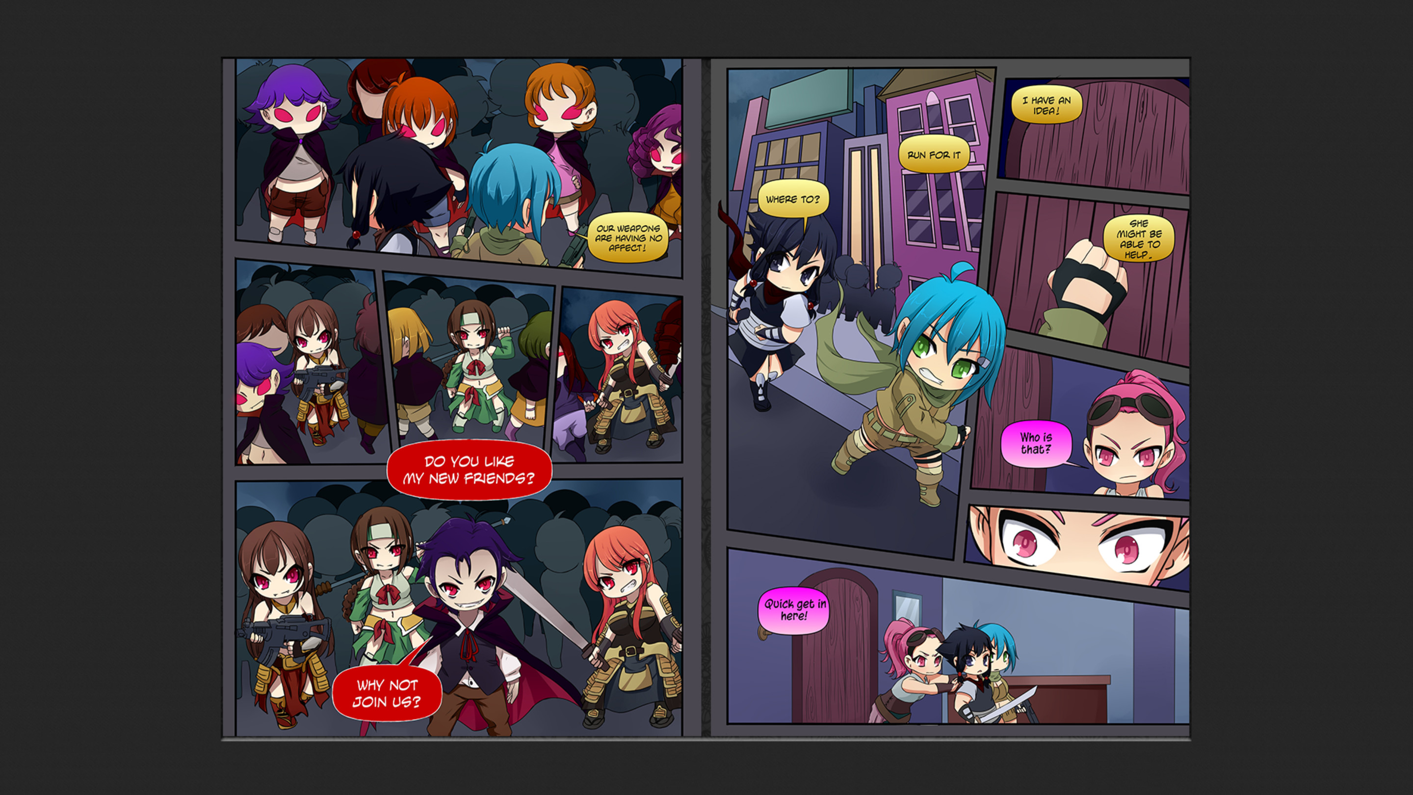Chibi Wars Kinetic Novel screenshot