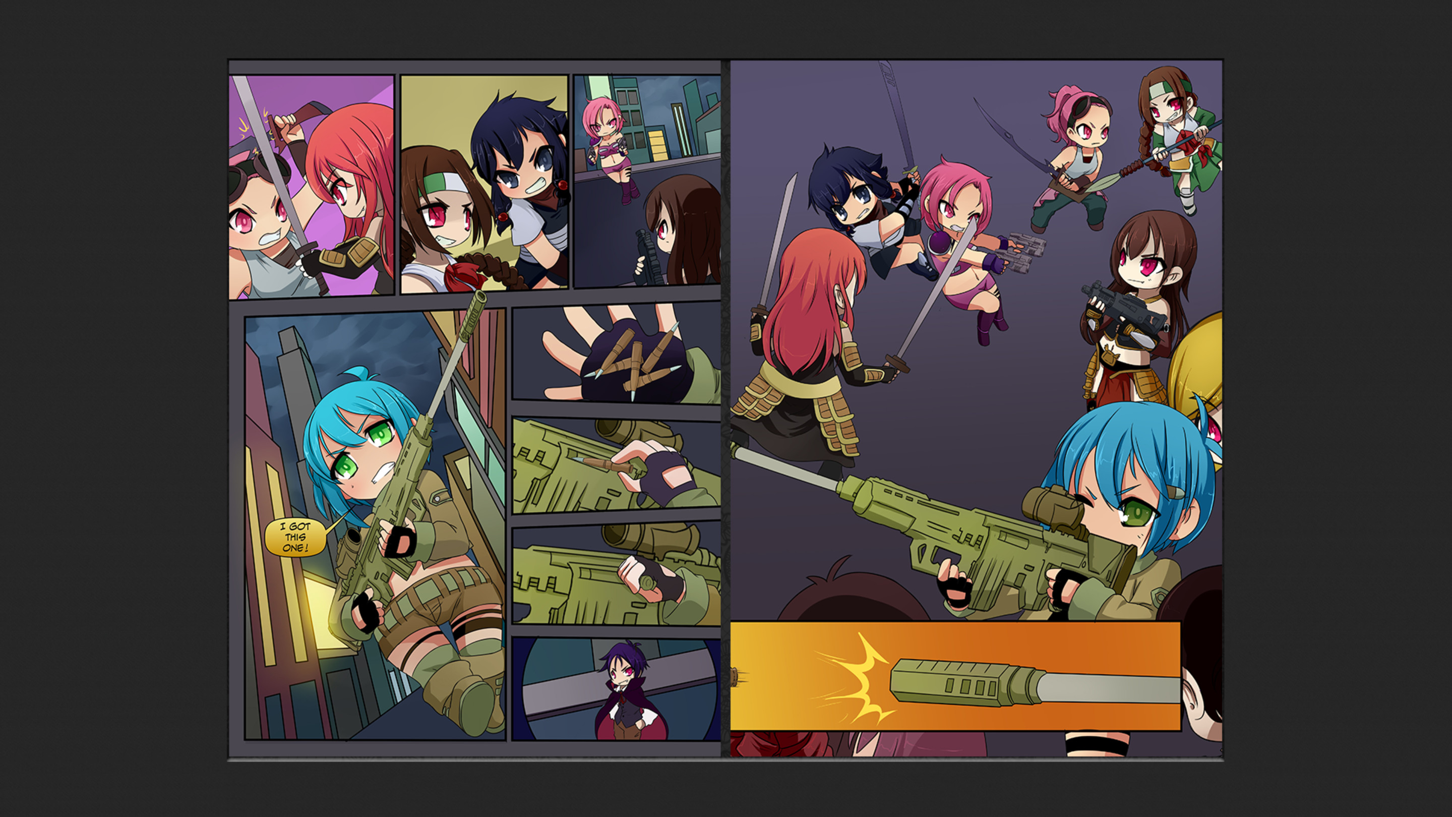Chibi Wars Kinetic Novel screenshot