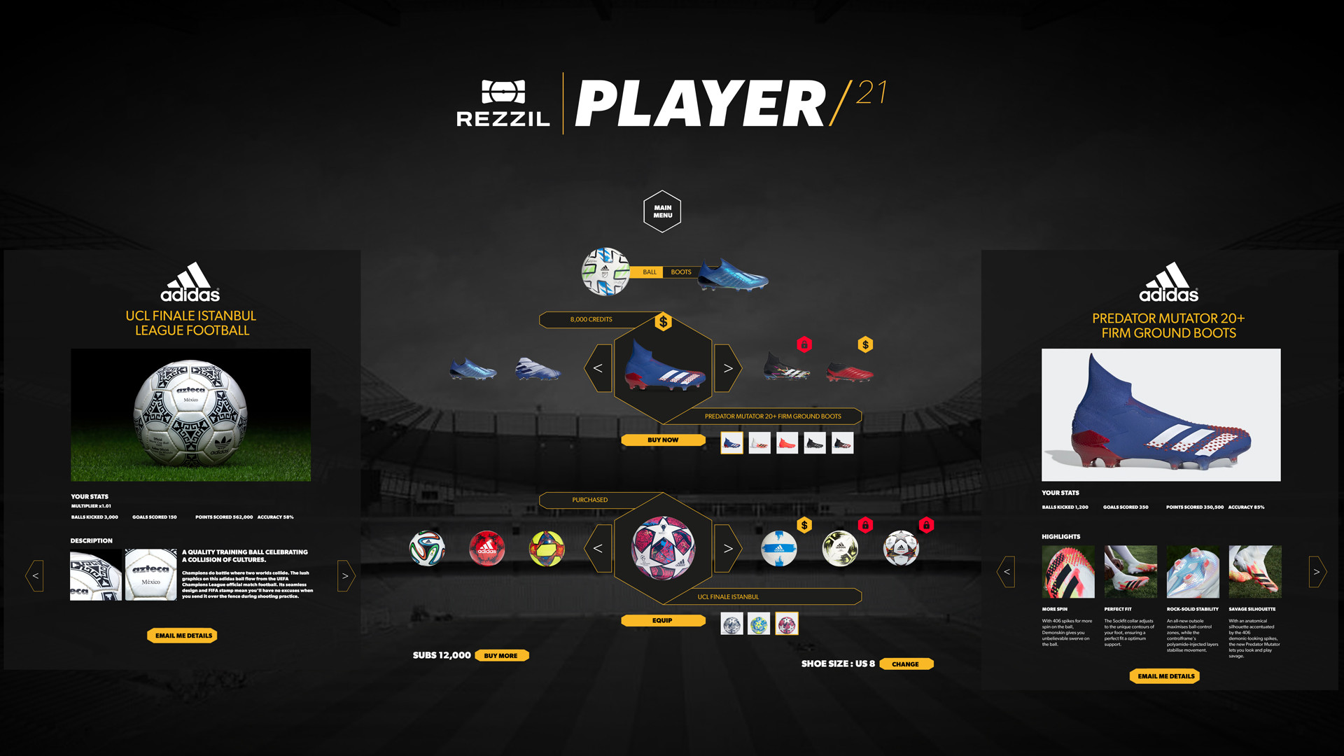 Rezzil Player 21 screenshot