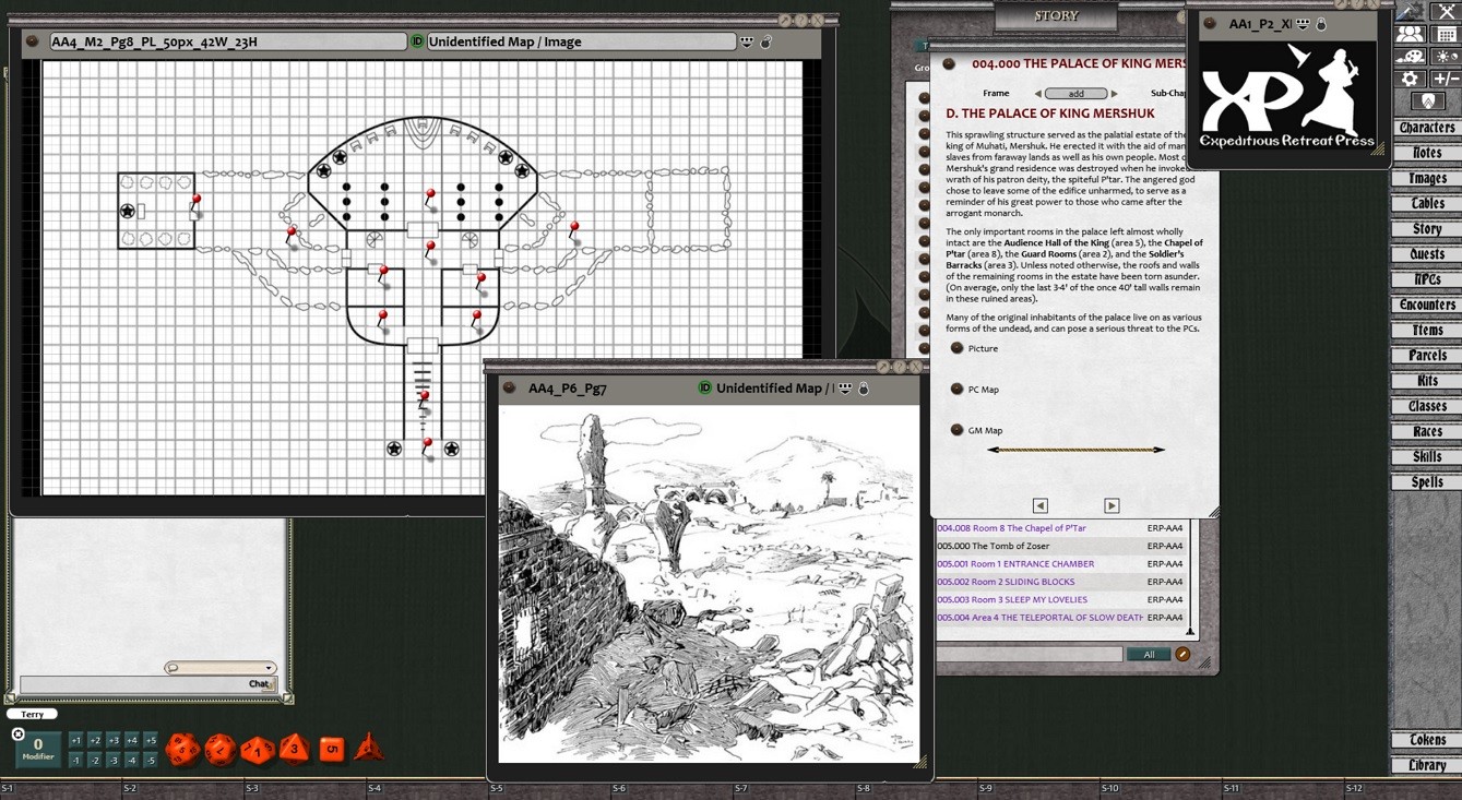 Fantasy Grounds - Advanced Adventures #4: Prison of Meneptah screenshot